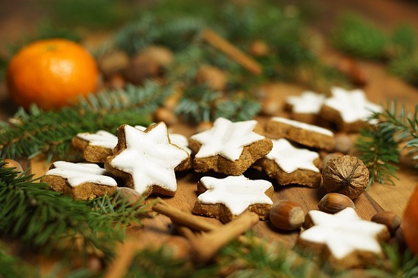 Biscuits de Noël en forme d'étoile